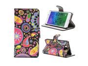Kit Me Out US PU Leather Printed Side Flip Screen Protector with MicroFibre Cleaning Cloth for Samsung Galaxy Alpha G850F Multicoloured Black Retro Mayhem