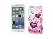 Kit Me Out US IMD TPU Gel Case for Apple iPhone 6 Plus 5.5 Inch Purple Hearts