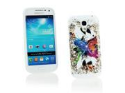 Kit Me Out USA IMD TPU Gel Case for Samsung Galaxy S4 Mini i9190 NOT FOR S4 White Coloured Butterfly