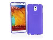 Kit Me Out USA TPU Gel Case for Samsung Galaxy Note 3 Purple Frosted Pattern