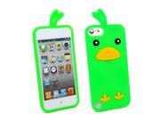 Kit Me Out USA Silicon Skin for Apple iPod Touch 5 5th Generation Green Cute Chicken Design