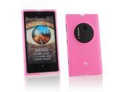 Kit Me Out USA TPU Gel Case for Nokia Lumia 1020 Pink Frosted Pattern