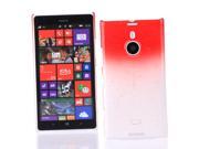 Kit Me Out USA Hard Clip on Case for Nokia Lumia 1520 Red Clear Transparent Raindrops Water Effect