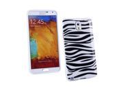 Kit Me Out USA IMD TPU Gel Case for Samsung Galaxy Note 3 Black White Zebra