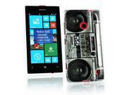 Kit Me Out USA IMD TPU Gel Case for Nokia Lumia 520 Multicoloured Stereo