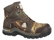 Rubber Sole Slip Resistant Carhartt Leather Work Boots Composite Toe