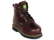 Steel Toe Work Boots Wide Wrapped Cushion Insert Genuine Leather
