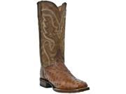 Square Toe Western Boots Wide Ultimate Flex Insole Ostrich Foot Leather