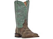 Classy Mid Calf Western Boots Genuine Goat Leather Square Toe Lined Leather