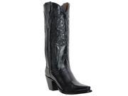Classy Mid Calf Western Boots Genuine Leather Pointy Toe Fully Leather Lined