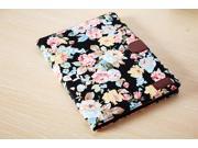 New Arrival Flower Canvas Leather Case for Apple iPad Air Luxury Flower with Card Holder Stand Cover Case for Apple iPad 5
