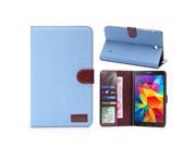 KABB Jeans Style PU Leather Wallet Case Stand with Card Holder for Samsung Galaxy Tab Pro 8 Inch 1 Small Gift