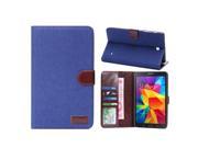 KABB Jeans Style PU Leather Wallet Case Stand with Card Holder for Samsung Galaxy Tab Pro 8 Inch 1 Small Gift