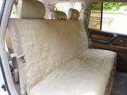 Deluxe Quilted and Padded Back Seat Bench cover One size fits all 56 W Taupe
