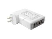 Bundle 30 pin 2 8 pin 2 Apple cables 35W 7A 6 Port Compact USB Wall Charger All In One Travel Charger for Apple Android Smartphones Tablets and