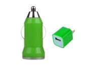 GREEN USB Car Charger Travel Charger for Apple iPhone 5S 5C 4S 4 3GS Amazon Kindle Nook Color Garmin Magellan TomTom GPS Samsung HTC LG smartphone