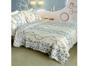 [Good Times] 100% Cotton 3PC Vermicelli Quilted Patchwork Quilt Set Full Queen Size