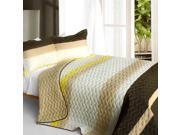 [Best Home Decoration] 3PC Vermicelli Quilted Patchwork Quilt Set Full Queen Size