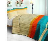 [Endless Love] 3PC Patchwork Quilt Set Full Queen Size