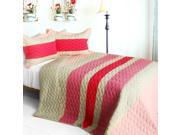 [The Only Truth] 3PC Vermicelli Quilted Patchwork Quilt Set Full Queen Size