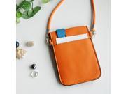 [Color Collision] Colorful Leatherette Mobile Phone Pouch Cell Phone Case Clutch Pouch