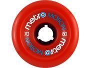 METRO MOTION 70mm 80a RED Skateboard Wheels