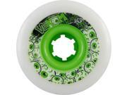 VENOM TWEAKERS 70mm 80a WHITE W GRN Skateboard Wheels