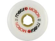 METRO MOTION 70mm 80a WHITE Skateboard Wheels