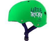 TRIPLE 8 LITTLE TRICKY SKATE HELMET GREEN RUBBER eps liner