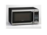 0.7 Cu.ft Capacity Microwave Oven 700 Watts Stainless Steel and Black
