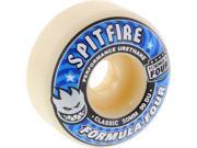 SPITFIRE FORMULA 4 99d CLASSIC 50mm WHT W BLUE Skateboard Wheels set