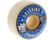 SPITFIRE FORMULA 4 99d CLASSIC 60mm WHT W BLUE Skateboard Wheels set
