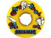 SEISMIC CRY BABY 64mm 80a YELLOW Skateboard Wheels