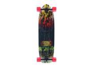 Rayne Wester Vandal V2 Longboard Complete Red Yellow 37x10