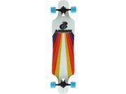 LAYBACK SUNSTRIKE DROP THRU WHT SKATEBOARD COMP 9.25x40