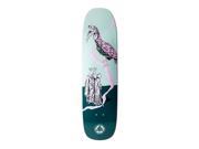 Welcome Inferno on Stonecipher Skate Deck Teal 8.6x32.5 w MOB Grip