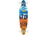 SECTOR 9 TEMPEST BUS ORG BLU SKATEBOARD COMPLETE 9.1x36 dt swnder