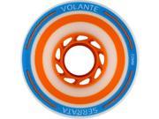 VOLANTE OFF SET SERRATA 72mm 80a WHT BLU ORG Skateboard Wheels