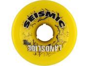 SEISMIC LANDSLIDE 75mm 79a YELLOW Skateboard Wheels