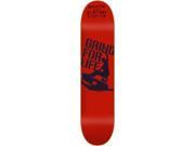 GRIND FOR LIFE LOGO Skateboard Deck 8.25 RED BLK w MOB GRIP