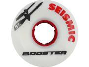 SEISMIC BOOSTER 60mm 101a WHT RED Skateboard Wheels