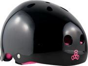 Triple 8 BrainSaver Helmet Black Pink M