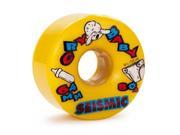 Seismic Cry Baby Wheels Set Yellow 64mm 80a
