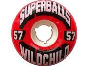 EARTHWING SUPERBALLS WORLD CHILD 57mm 78a RED Skateboard Wheels