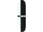SK8MAFIA BLACK WHITE SKATEBOARD DECK 8.06 w MOB GRIP