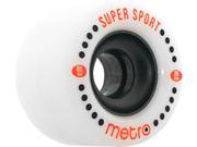METRO SUPER SPORT 65mm 85a WHT BLK Skateboard Wheels
