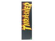 MOB x Thrasher Flame Skate Grip Tape Sheet Black Yellow 9x33
