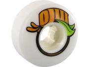 OJ FROM CONCENTRATE 54mm 101a WHITE Skateboard Wheels Set