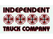 INDEPENDENT STACKED COLOR DECAL STICKER 5.5x2 ASST.