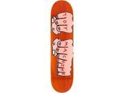 TOY MACHINE FISTS MD SKATEBOARD DECK 7.75 ast.veneers w MOB GRIP